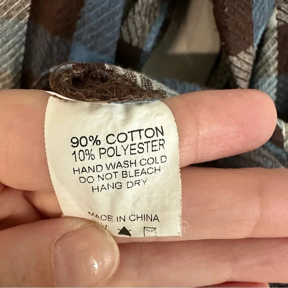 Hayden Women’s Long Sleeve Button Up Blue Plaid Top with Lace Trim Sz 1XL GUC - Picture 9 of 10